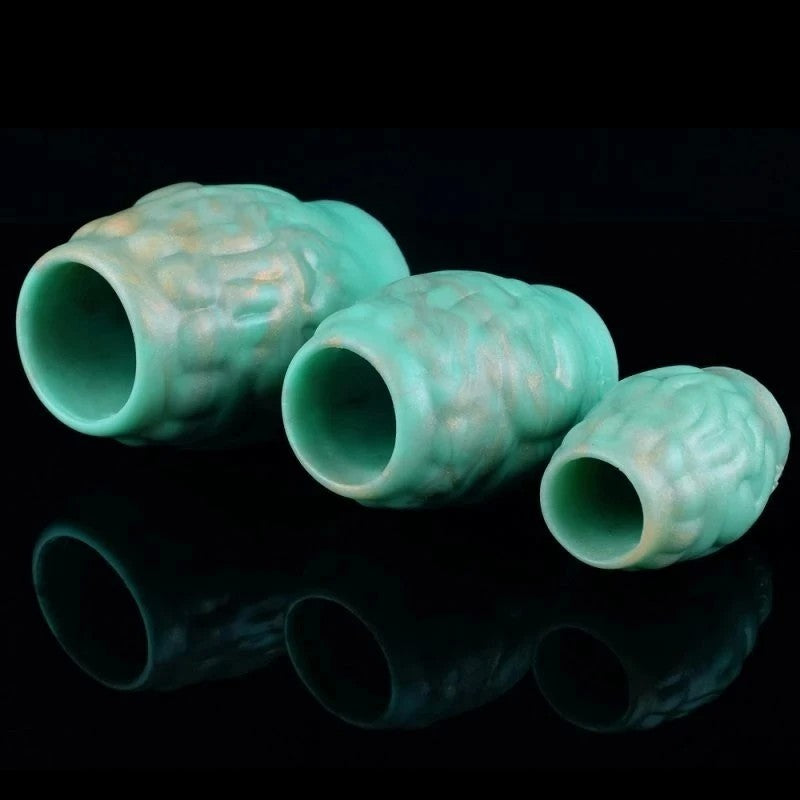 BDStyle Sex Delay Silicone Lock Ring Medium Green Stretchy Cock Rings