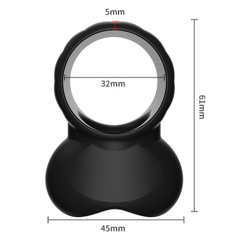 BDStyle Testis Locking Sex Delay Cock Ring Vibrating Cock Rings