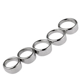 BDStyle Stainless Steel Chrome Rooster Penis Ring Steel Cock Rings