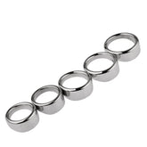 BDStyle Stainless Steel Chrome Rooster Penis Ring Steel Cock Rings