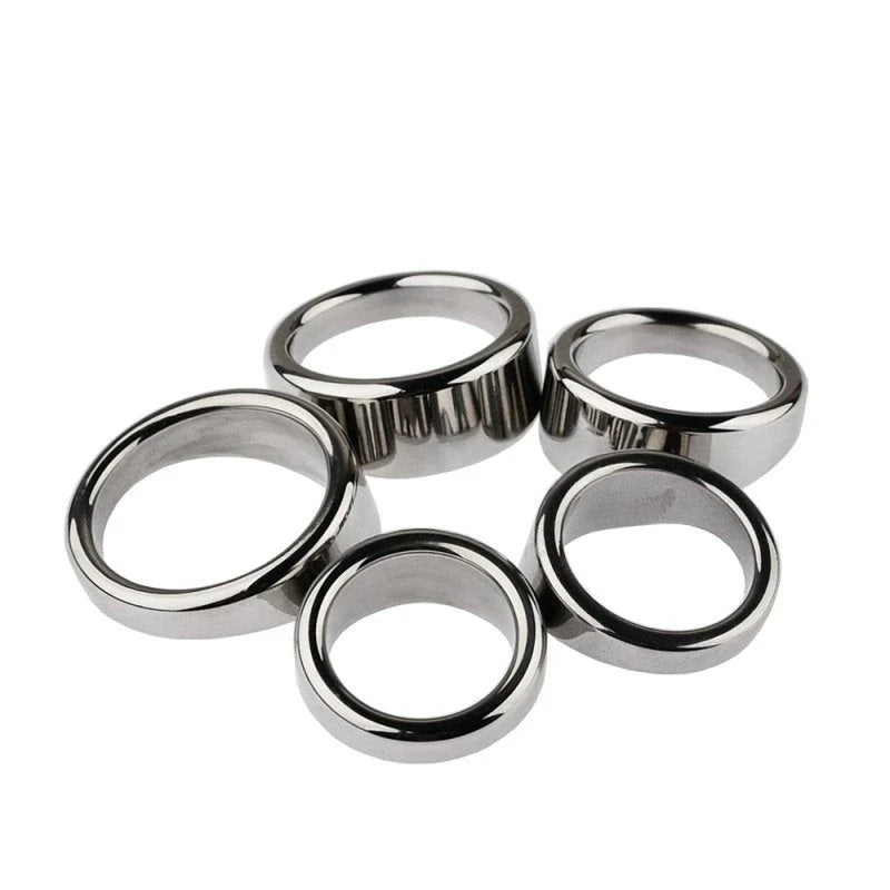 BDStyle Stainless Steel Chrome Rooster Penis Ring Steel Cock Rings
