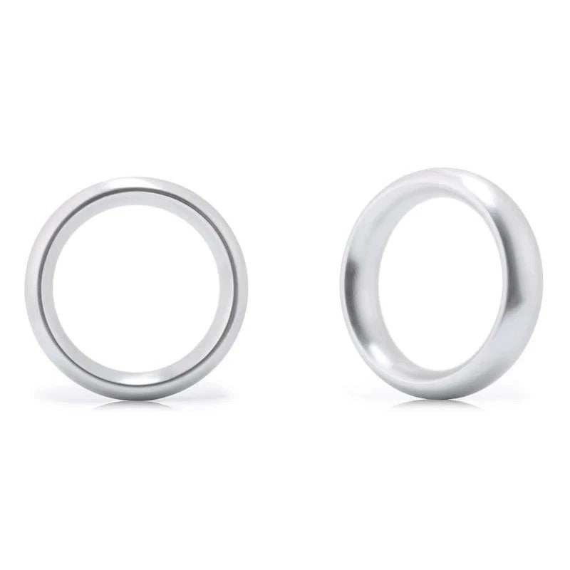 BDStyle Aluminum Round Sex Delay Cock Ring Small Steel Cock Rings