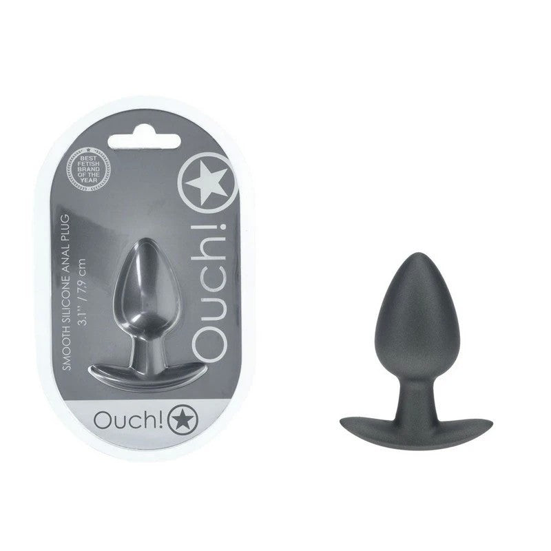 Shots OUCH! Metallic 7.9 cm Medium Waterproof Butt Plug Butt Plugs