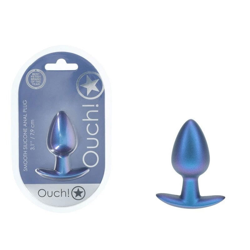 Shots OUCH! Metallic 7.9 cm Medium Waterproof Butt Plug Butt Plugs