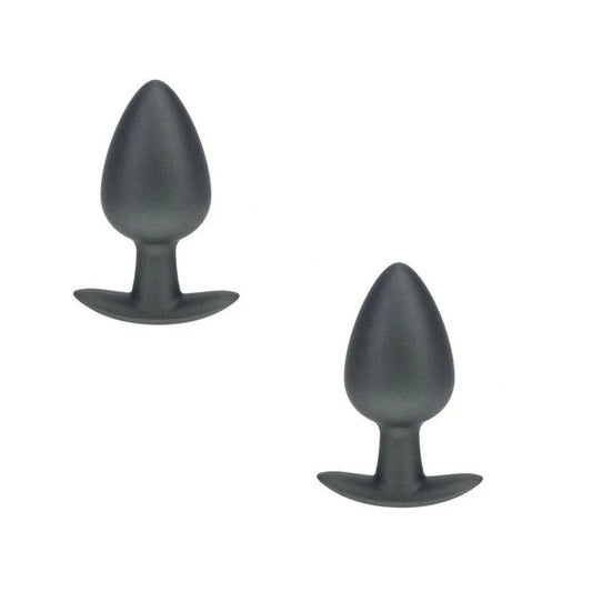 Shots OUCH! 8.9 cm Large Metallic and Soft Silicone Anal Plug Butt Plugs