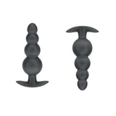 Shots OUCH! 11.7 cm Beaded Metallic Silicone Anal Plug Butt Plugs