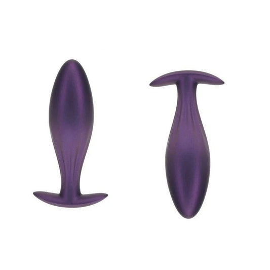 Shots OUCH! Oval Shaped 11.7 cm Metallic Waterproof Anal Plug - Butt Plugs