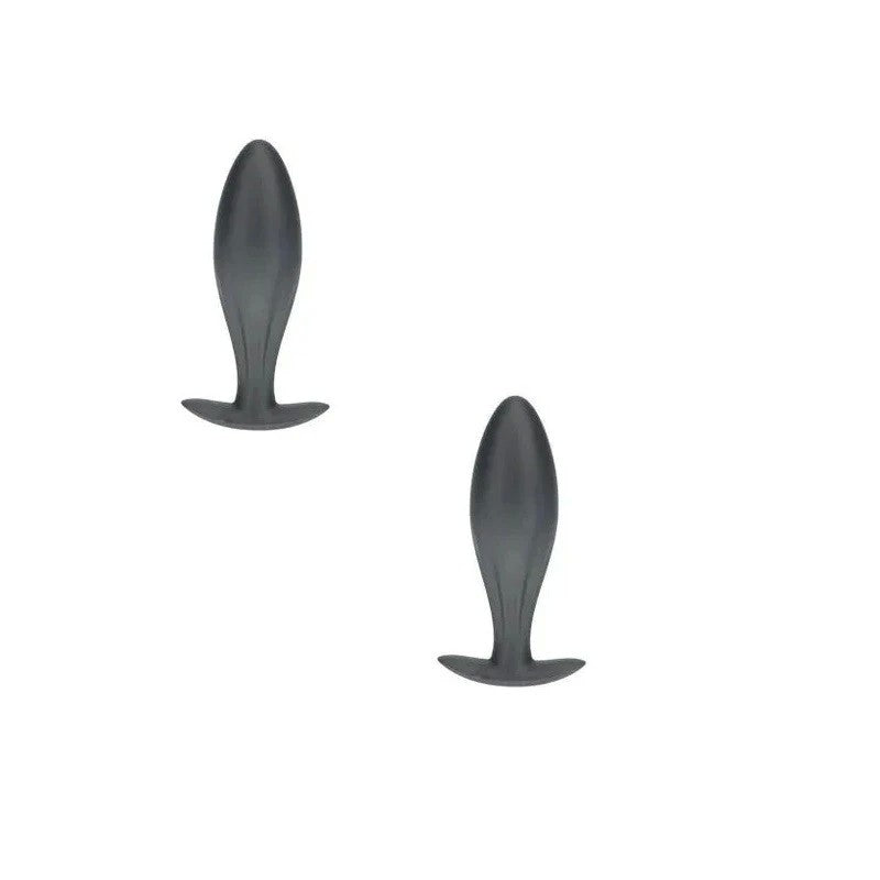 Shots OUCH! Oval Shaped 11.7 cm Metallic Waterproof Anal Plug Butt Plugs