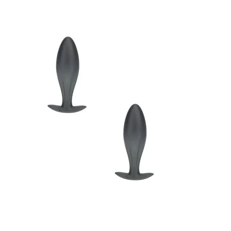 Shots OUCH! Oval Shaped 11.7 cm Metallic Waterproof Anal Plug Butt Plugs