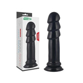 Lovetoy King Sized Anal Ripples Mega Butt Plug 28.5cm Black