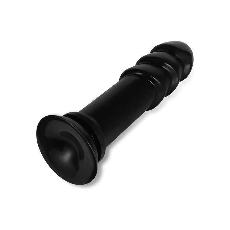 Lovetoy King Sized Anal Ripples Mega Butt Plug 28.5cm Black Butt Plugs