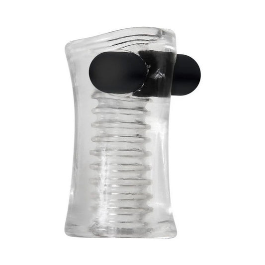 Zero Tolerance Pop Male Stroker With Vibrating Bullet Clear - Masturbators and Strokers