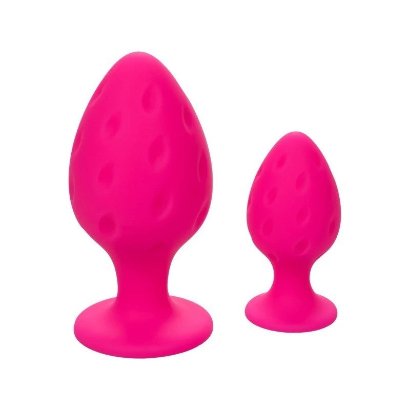 California Exotics Cheeky Body Safe Silicone Anal Plug Pink Butt Plugs
