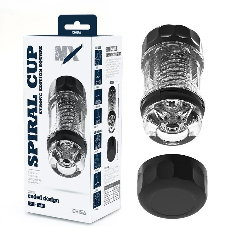 MX Spiral Portable Quin Cup Male Stroker Masturbators and Strokers