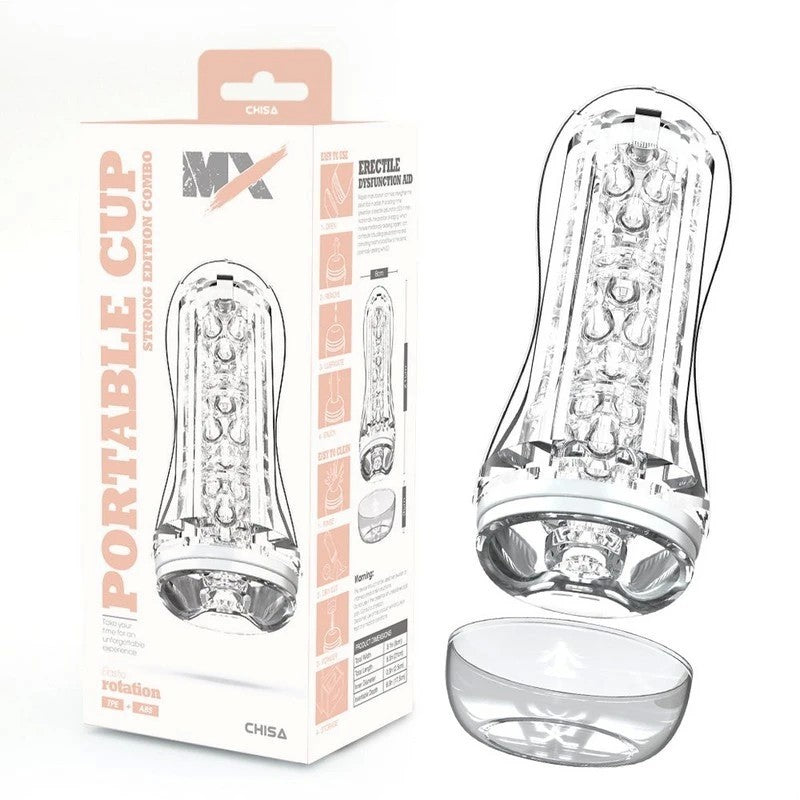 MX Portable Cup Strong Edition Mens Masturbator Combo Masturbators and Strokers