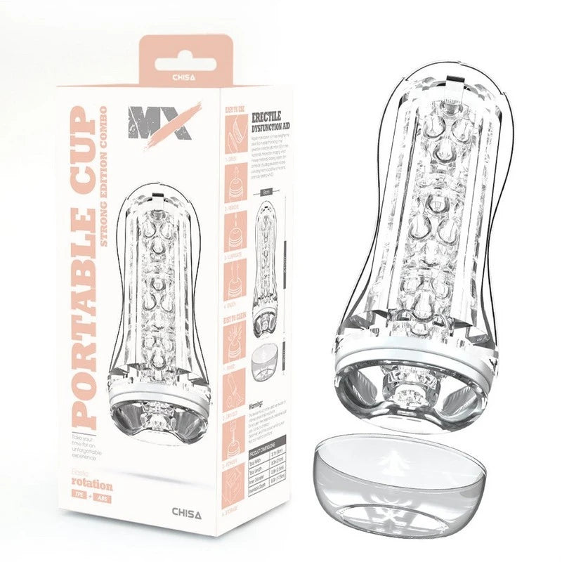 MX Portable Cup Strong Edition Mens Masturbator Combo Masturbators and Strokers