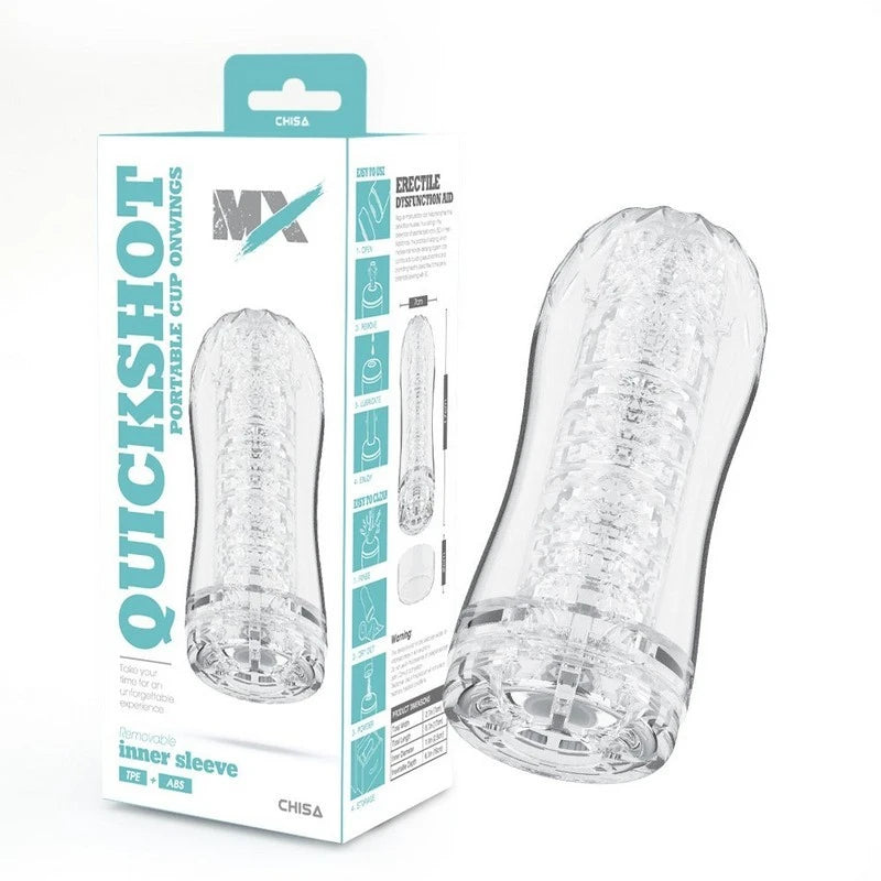 MX Quickshot Portable Cup Onwings Male Masturbator Device Masturbators and Strokers