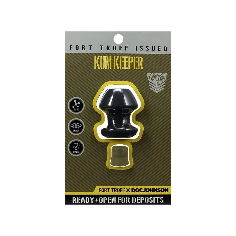 Fort Troff Kum Keeper Classic Grommet Butt Plug Black Butt Plugs