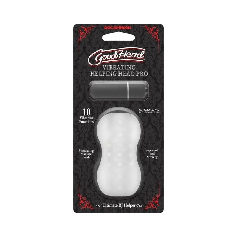GoodHead Vibrating Helping Head Pro Male Masturbator Frost Masturbators and Strokers