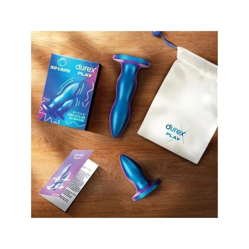 Durex Play Deep & Deeper Silicone Anal Plug Set Butt Plugs