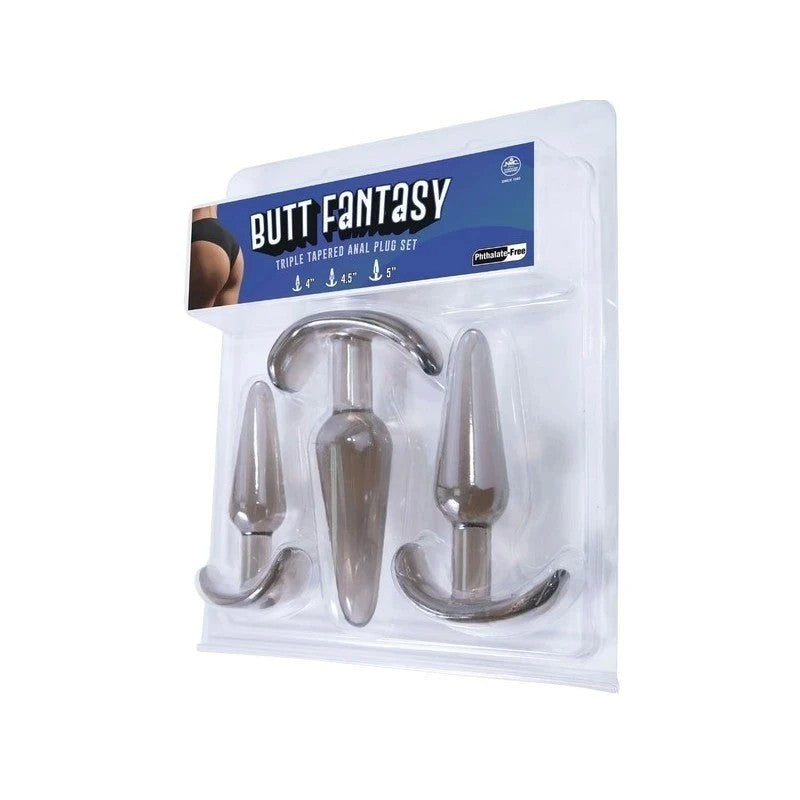 Excellent Power Butt Fantasy Triple Tapered Butt Plug Set Butt Plugs