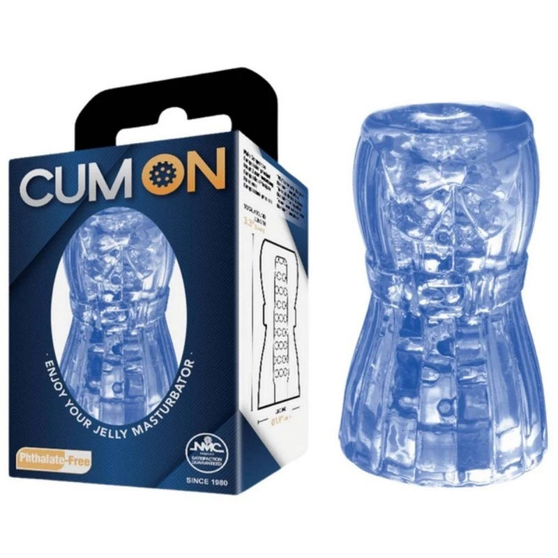 Cum On 3.3 Inches Pocket Jelly Male Masturbator Masturbators and Strokers