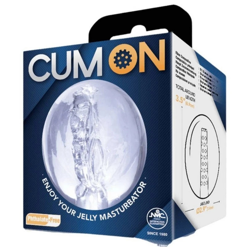 Cum On Stretchable Pocket Jelly Male Masturbator 3.5 Inches Masturbators and Strokers