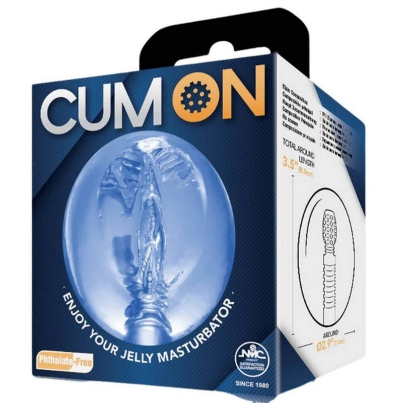 Cum On Pocket Jelly Flexible Male Masturbator 3.5 Inches Masturbators and Strokers