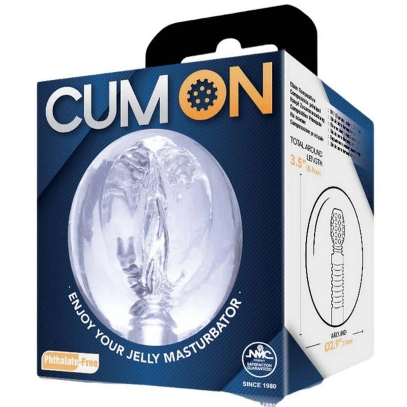 Cum On Pocket Jelly Flexible Male Masturbator 3.5 Inches Masturbators and Strokers