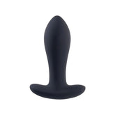 Deep Romance Rechargeable Vibrating Butt Plug with T Bar Base Black