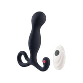 Deep Romance Remote Controlled Silicone Prostate Stimulator Black Prostate Toys