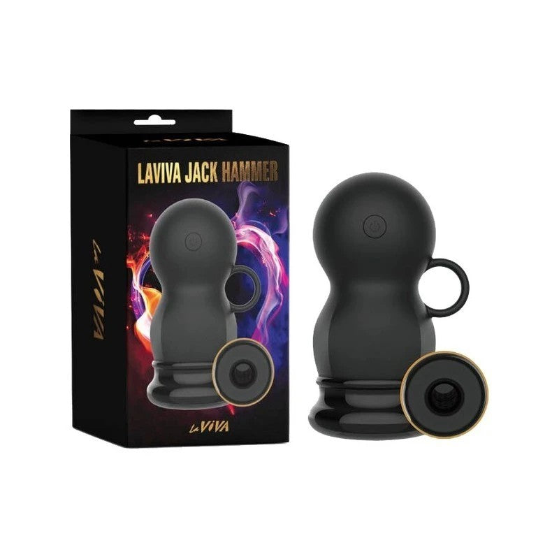 La Viva Jack Hammer Multi Function Male Masturbator Black Masturbators and Strokers