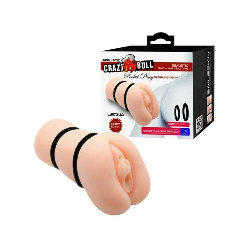 Crazy Bull Leona Pocket Pussy Mens Pleasure Stroker Masturbators and Strokers