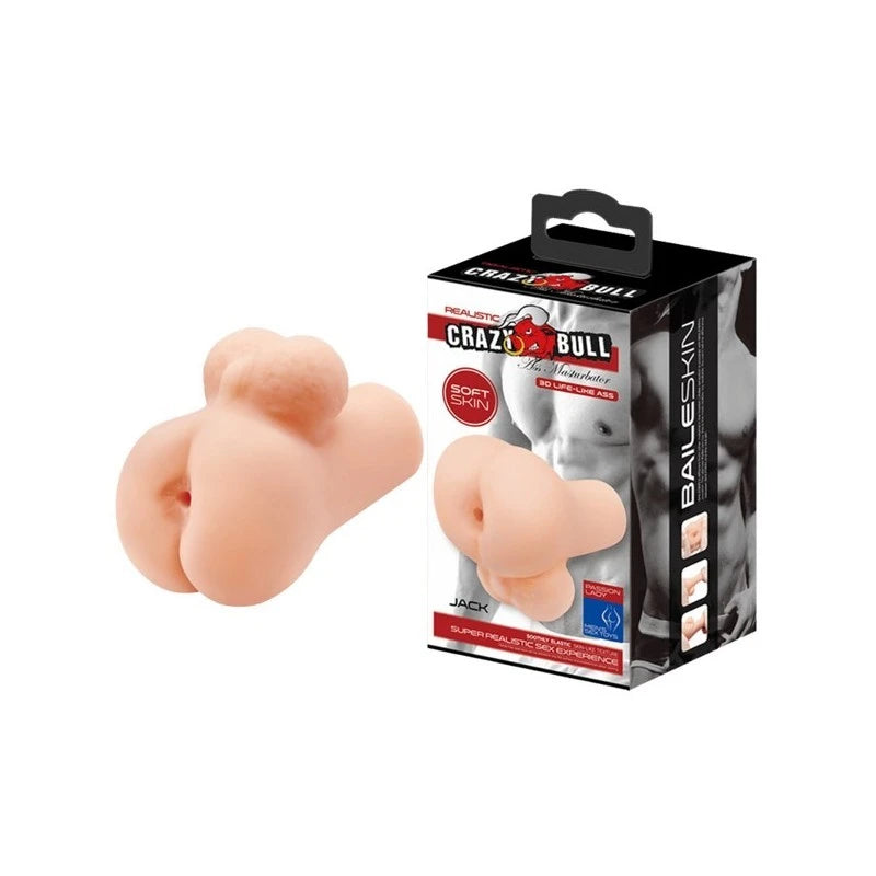 Crazy Bull Jack Realistic Ass Male Masturbator Flesh Realistic Butts And Vaginas