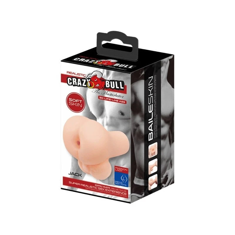 Crazy Bull Vibrating Jack Realistic Ass Masturbator Flesh Realistic Butts And Vaginas