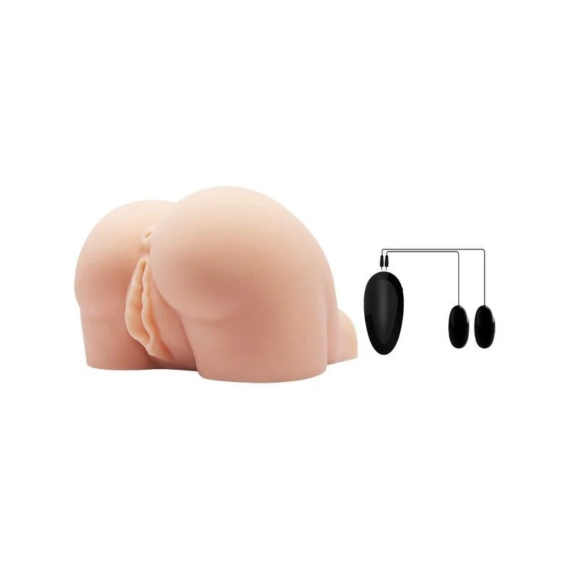Crazy Bull Doggy Style Vibrating Vagina & Anal Stimulator Flesh Realistic Butts And Vaginas