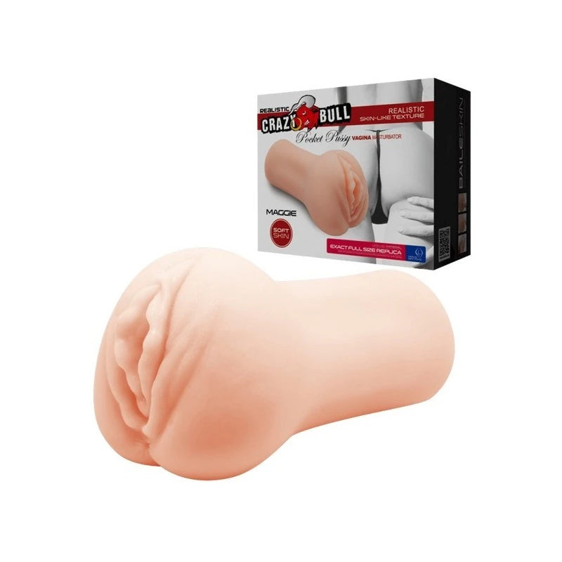 Crazy Bull Maggie Ultra Real Genuine Pocket Pussy Male Masturbator Flesh Realistic Butts And Vaginas
