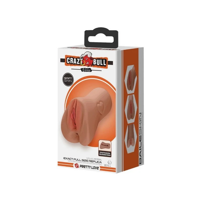 Crazy Bull Elena Exact Full Size Replica Male Masturbator Tan Realistic Butts And Vaginas