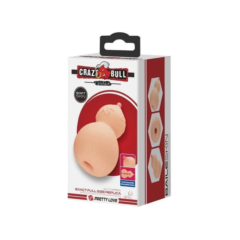 Crazy Bull Calabash Realistic Solo Mens Masturbator Flesh Realistic Butts And Vaginas