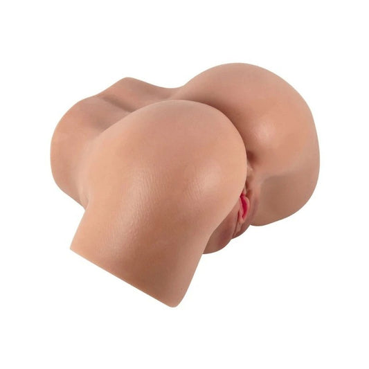 Crazy Bull Hailey Double Entry Realistic Vibrating Male Masturbator Tan - Realistic Butts And Vaginas