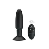 Pretty Love Rechargeable Beaded Anal Plug For Extra Romance Black Butt Plugs