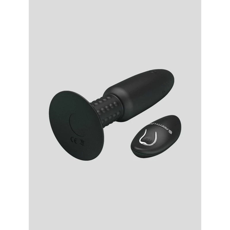 Pretty Love Rechargeable Beaded Anal Plug For Extra Romance Black Butt Plugs