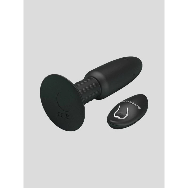 Pretty Love Rechargeable Beaded Anal Plug For Extra Romance Black Butt Plugs