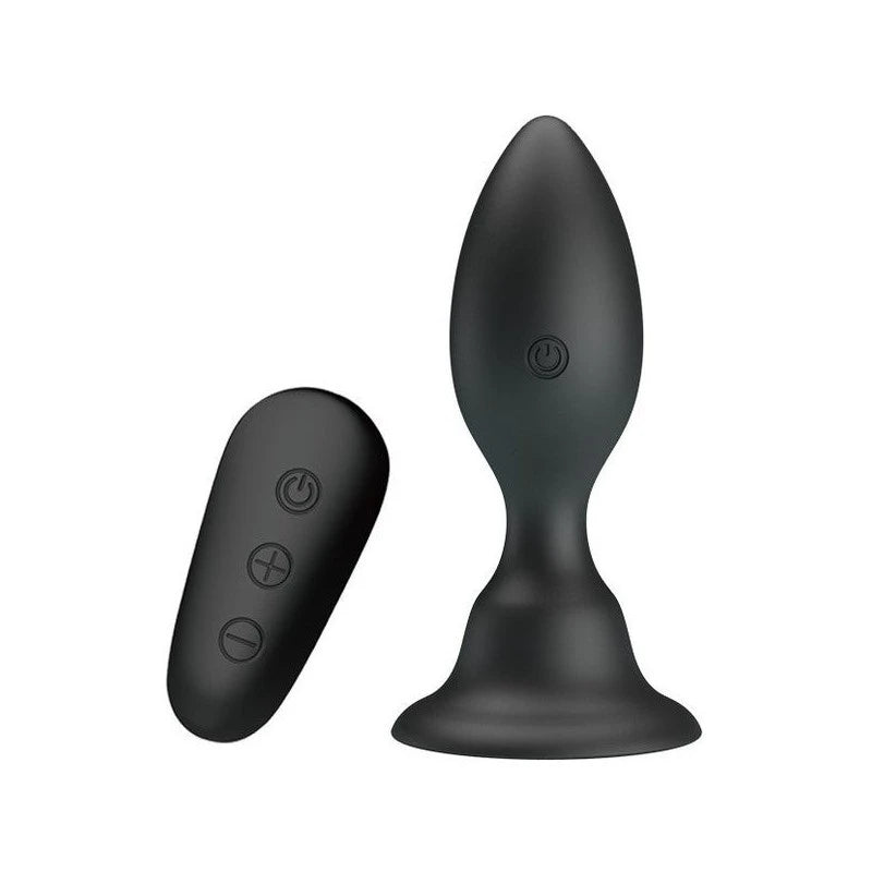 Mr Play High Quality Remote Control Vibrating Anal Plug Black Butt Plugs