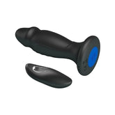 Mr Play Sleek & Powerful Vibrating Remote Control Anal Plug Black
