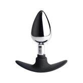 Master Series Dark Invader Metal & Silicone Anal Plug Medium
