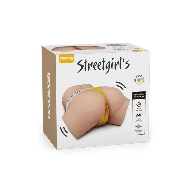 Lovetoy Streetgirls Jenny Automatic Pulse Realistic Pussy & Ass Male Stroker Realistic Butts And Vaginas