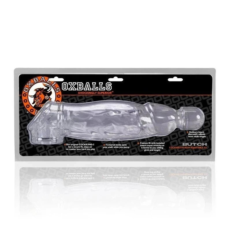Oxballs Butch Mens Cocksheath Clear Pumps, Extenders and Sleeves