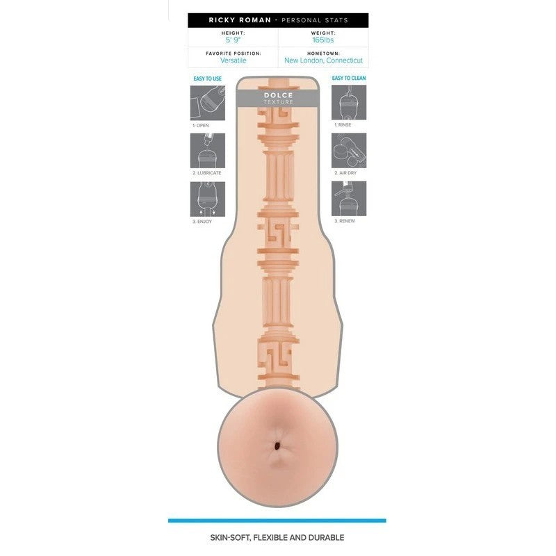 Fleshjack Boys Ricky Roman Dolce Male Masturbator Fleshlight Male Masturbators