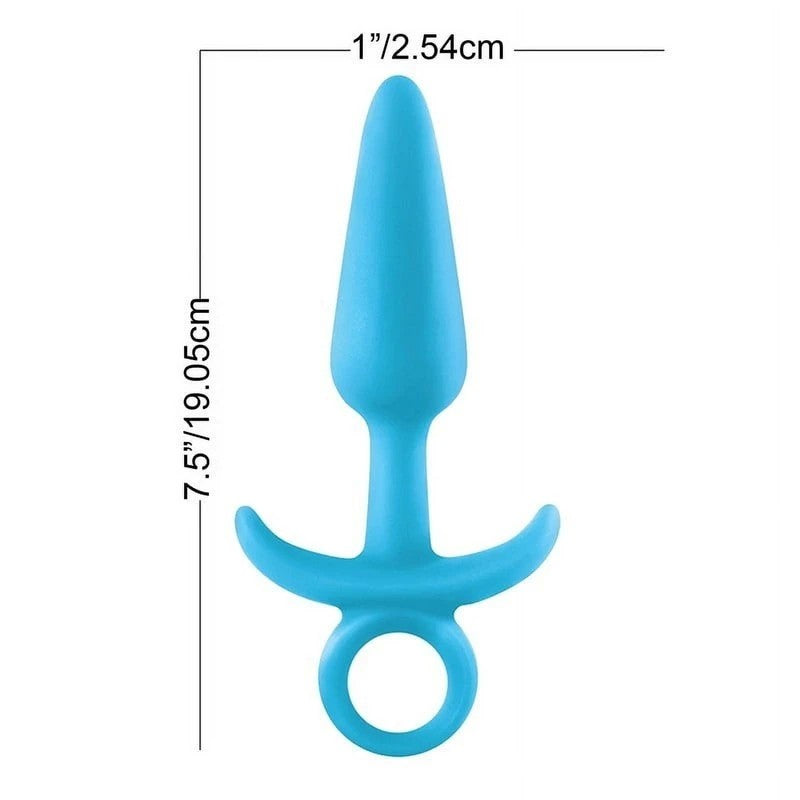 Firefly Prince Silicone Anal Training Butt Plug Kit Blue Butt Plugs